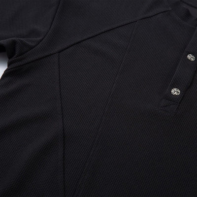 Vintage Waffle Knit Deconstructed Slim Crew Tee