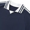Retro Striped Collar Pullover Sweatshirt