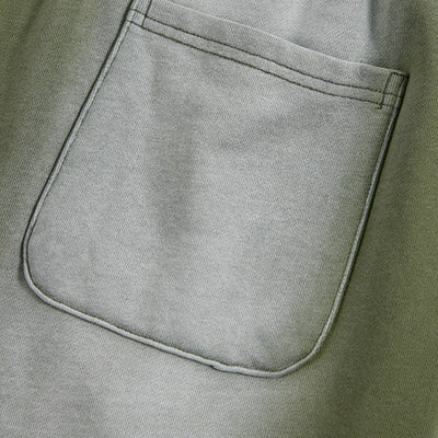 Distressed Spray Dyed Heavyweight Terry Sweat Shorts