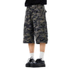 Camo Utility High Waist Loose Fit Bermuda Shorts