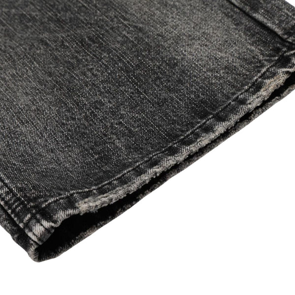 Vintage Washed Wide Leg Lightning Whisker Jeans