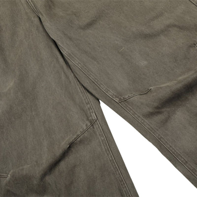Men's Washed Punk Pleated Loose-Fit Casual Wide-Leg Denim Pants
