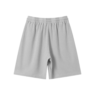 Men’s Vintage Wash Loose Fit Snowflake Waffle Shorts
