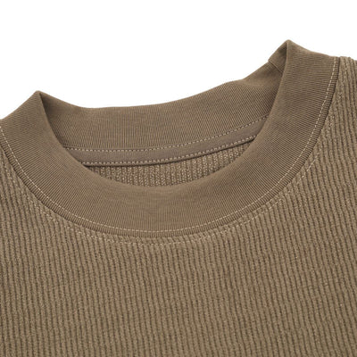 Loose Fit Crew Neck Premium Knit Vintage Tee