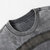 Patchwork Vintage Washed Short Sleeve Cotton Tee