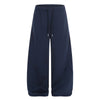 High Street Minimal Wide-Leg Drawstring Sweatpants
