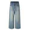 Vintage Washed Wide Leg Relaxed Fit Jeans