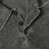 Two Tone Vintage Wash Contrast Panels Polo Shirt