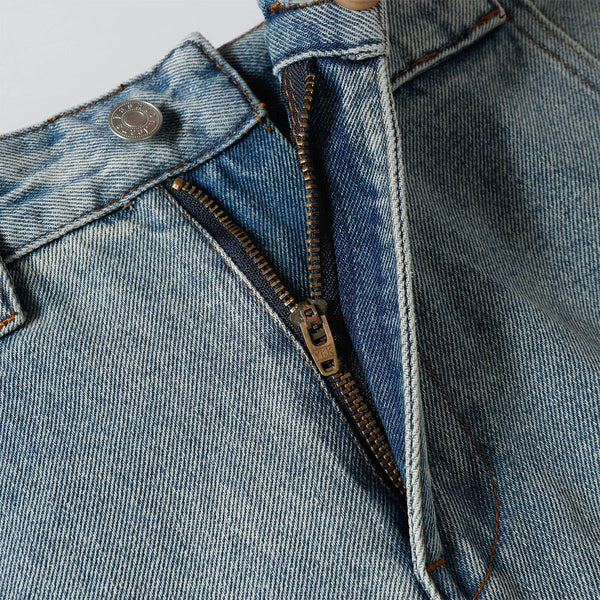 High Street Wide Leg Deconstructed Vintage Washed Loose Jeans