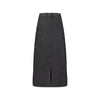 Stone Wash A-Line Maxi Skirt
