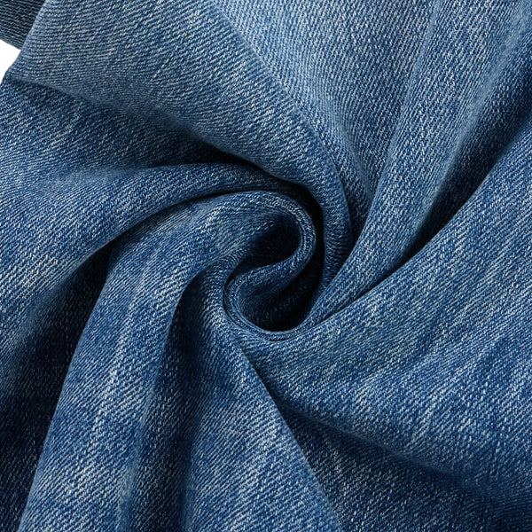 Retro Wash Ripped Wide Leg Denim Jeans
