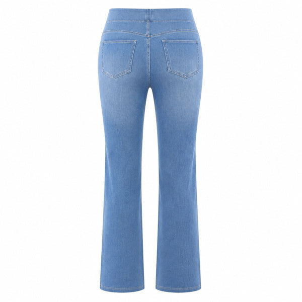 Vintage Washed High Waist Straight Leg Jeans