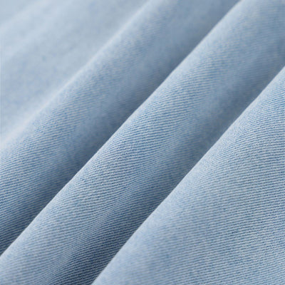 Washed Cotton Button Collar Tee 310G