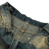 Men's Washed Distressed Denim Loose Vintage Street Pants Mud Dye Holes