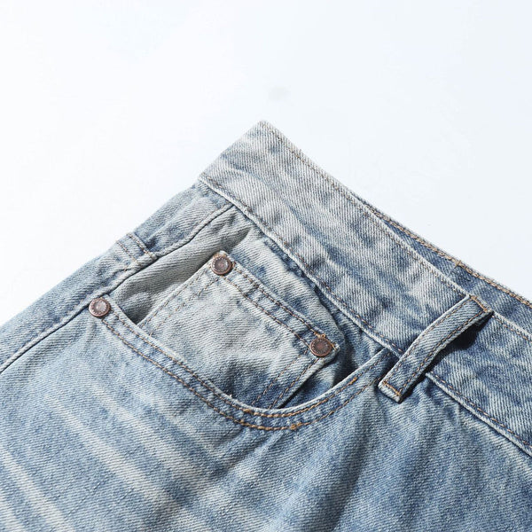 Vintage Light Wash High Waisted Wide Leg Relaxed Jeans