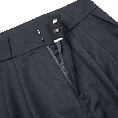 Vintage High Street Pleated Wide-Leg Draped Trousers