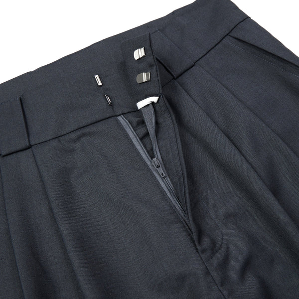 Vintage High Street Pleated Wide-Leg Draped Trousers