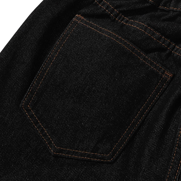 Raw Wash Wide Straight Denim Jeans