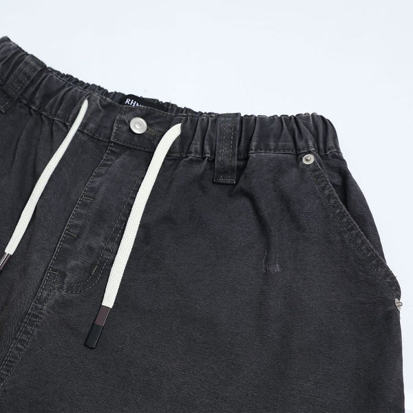 Washed Solid Deconstructed Relaxed Stretch Cargo Pants