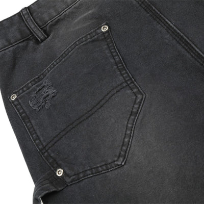 Men's Distressed Punk Cargo Pants – Loose Wide-Leg Streetwear