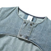 Washed Cut-Out Denim Vest