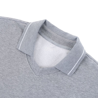 410G Heavyweight Cotton Cropped Sweatshirt | Coverstitch Detail Street Pullover