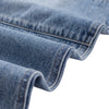 Pleated Vintage Wash Denim Baggy Jeans
