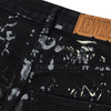 Smoke Rise Graffiti Black Wide-Leg Printed Jeans