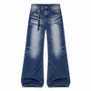 Vintage Washed Wide Leg Bootcut Denim Jeans