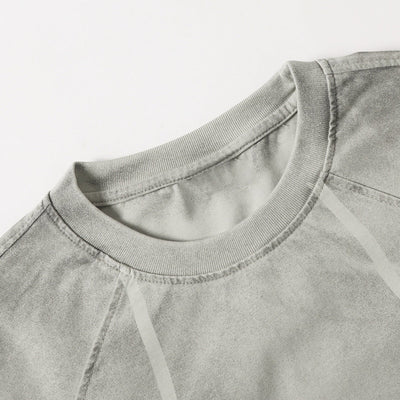 Structured Seams Minimalist Gradient Contemporary Design Tee