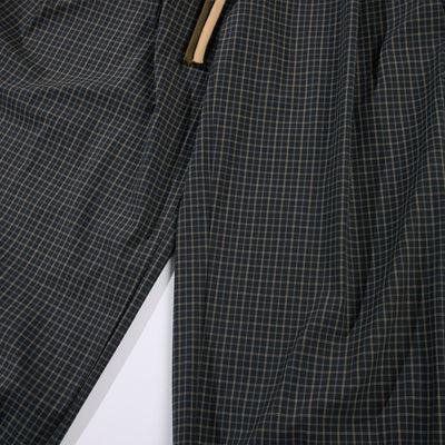 Vintage Plaid Wide Leg Relaxed Drawstring Pants