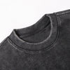 Vintage Washed Short Sleeve Textured Panel Design Tee