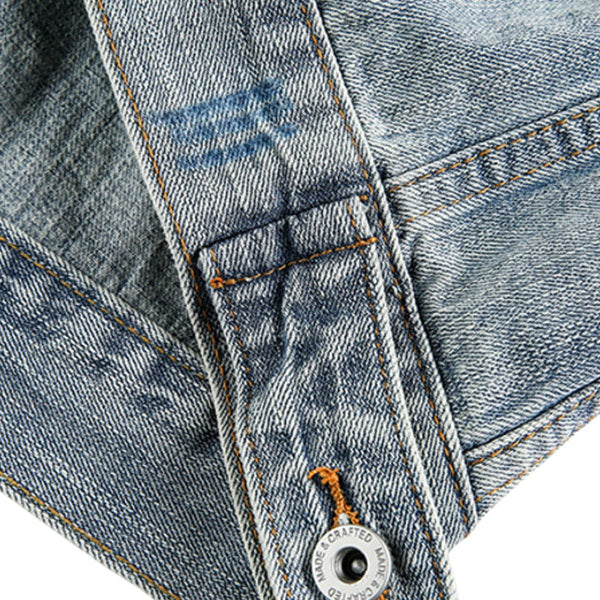 Retro Men's Spring&autumn High-smart Cool Denim Jacket