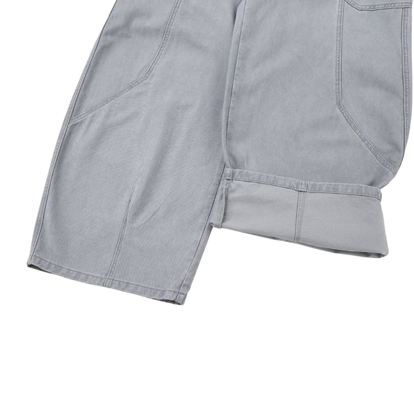 Vintage Washed Baggy Curved-Leg Cargo Pants