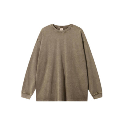 Vintage Tie-Dye Heavy Cotton Long-Sleeve T-Shirt 275gsm
