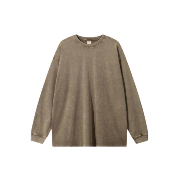 Vintage Tie-Dye Heavy Cotton Long-Sleeve T-Shirt 275gsm