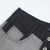 Vintage-Inspired High-End Button Wide-Leg Denim Pants