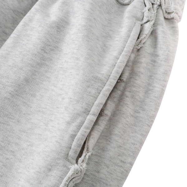 Relaxed Raw Hem Puddle Pants