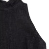 Black Sleeveless High-Neck Ruffled Mini Dress