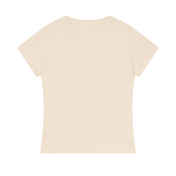 Snow Washed Peruvian Cotton Slim Fit Y2K Tee