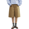 Women's Solid Color Bermuda Denim Shorts