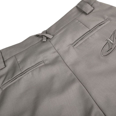 Quiet Luxury Pleated Straight-Leg Trousers