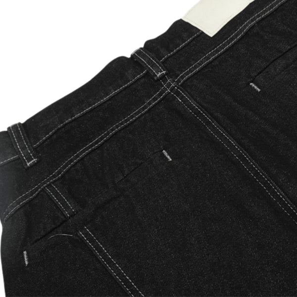 Men's Loose-Fit Pleated Scythe-Cut Wide-Leg Pants