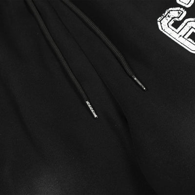 Studded 67 Print Black Wide Leg Sweatpants