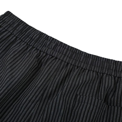Vintage Striped Wide Leg Suit Trousers