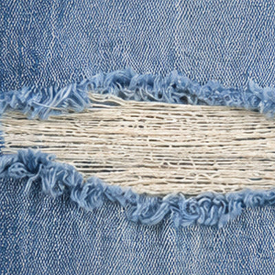 Heritage Washed Utility Loose Fit Floor-Length Denim Jeans