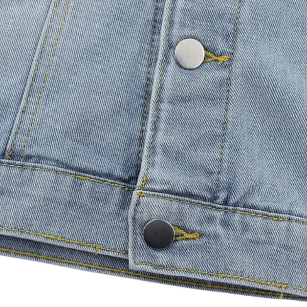 Unisex Retro Street Washed Vintage Denim Jacket