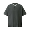 Layered Deconstructed Cropped Boxy Crew Tee