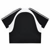 Raglan Sleeve Mesh Panel Sporty Tee