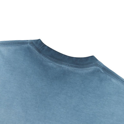 Washed Cotton Boxy Cropped Crew Neck Tee